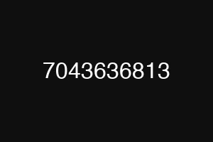 7043636813