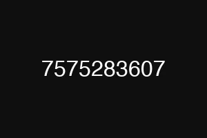 7575283607